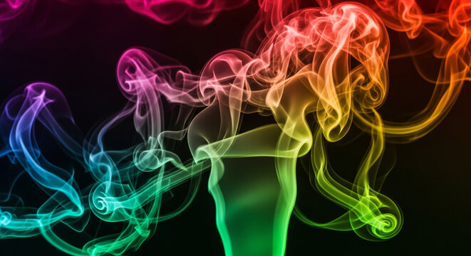 Colorful smoke soft diffusion abstract artistic background