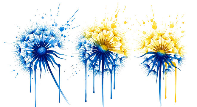 Abstract digital art showcasing intricate blue and yellow geometric structures