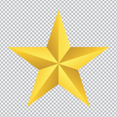 Obraz premium Luxury Golden Star Set PNG Transparent Background High Resolution