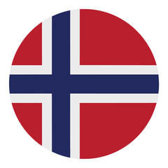 Obraz premium The national flag of norway a red field with a blue cross