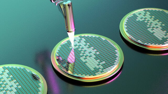 3d rendering EUV lithography systems for semiconductor manufacturing 4k footage