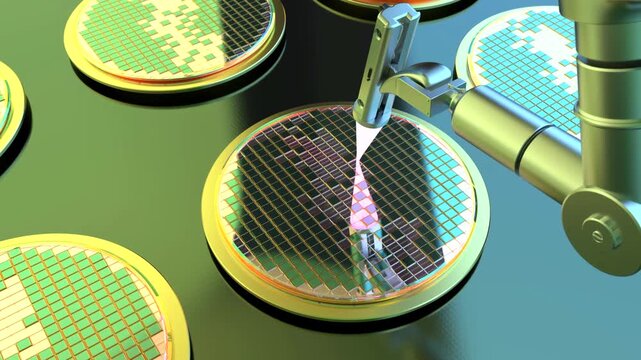 3d rendering EUV lithography systems for semiconductor manufacturing 4k footage