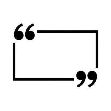 Quotation mark symbol pair isolated on transparent background