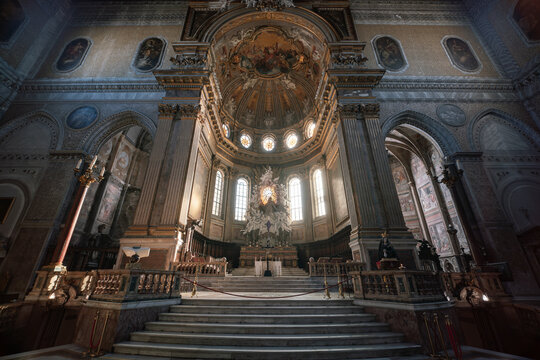Duomo di Napoli (Naples Cathedral), gothic revival and baroque styled church in Naples, Italy
