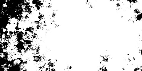 Obraz premium Black and White Grunge Distressed Texture Overlay Vector Background for Vintage Effect Design Elements