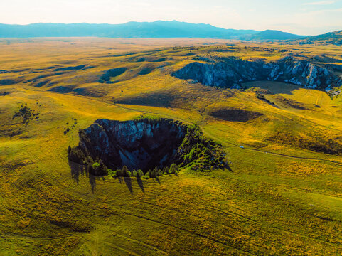 Group of collapse sinkholes on the Kupres Polje (Kupre&scaron;ko polje) within Dinaric karst of western Bosnia and Herzegovina known as Japage.