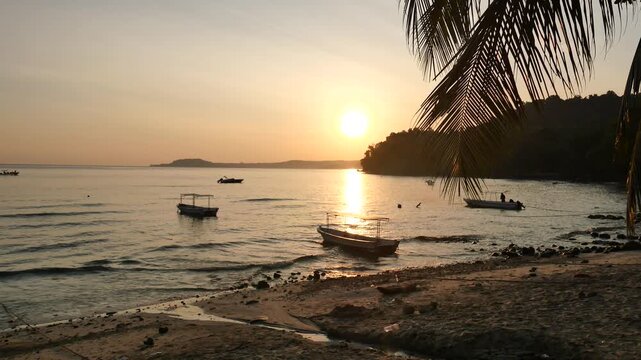 Tranquil Sunrise at Iboih Beach, Sabang, Aceh, Indonesia