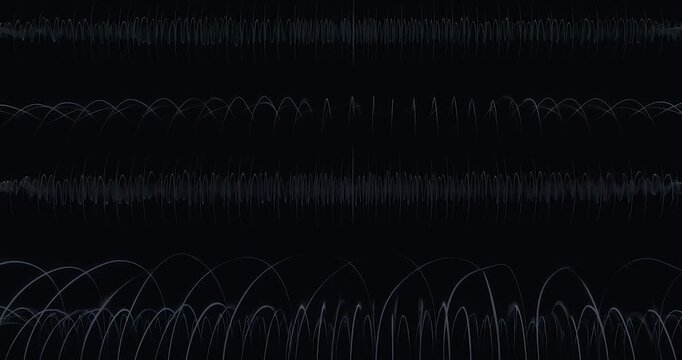 Abstract wave dark background digital line sound wave energy motion futuristic pattern curved light technology art minimal design science concept sound wave audio frequency abstract line motion