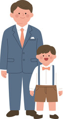 Obraz premium father and son