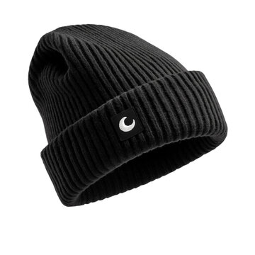 Stylish Black Ribbed Beanie Hat Design