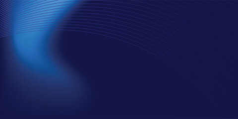 Obraz premium Modern abstract blue curve lines technology background. tech banner for corporate business concept. hi-tech abstract background vector illustration and business or presentation