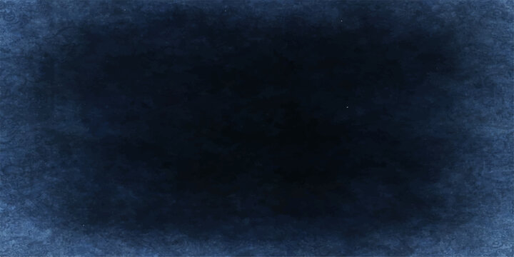 A dark blue abstract background with a textured grunge wall pattern and a vintage chalkboard surface provides a blank canvas backdrop for text