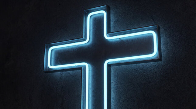 Neon Crucifix