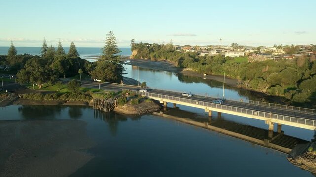 Orewa Beach Focused Bridge Left Sweep