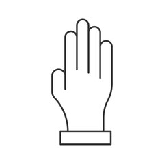 Obraz premium outline of open hand