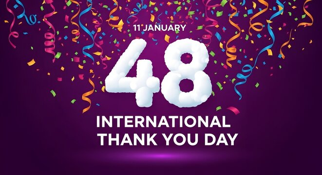 Celebrating international thank you day on the 48th anniversary