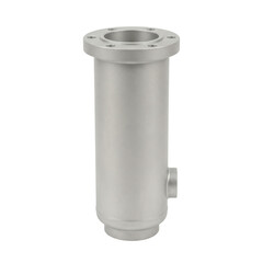 Obraz premium Carbon Capture Equipment Metal Industrial Vessel with Flanged Top Connection