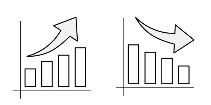 Simple Business Bar Graph Set