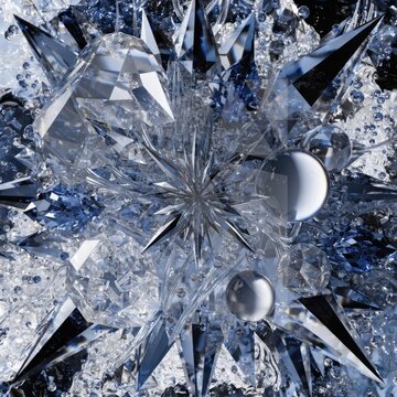 silver christmas tree decoration