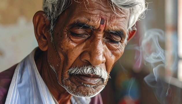 A close-up portrait of an elderly man with a contemplative expression (1)