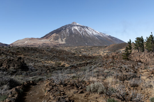 View of mount teide in tenerife
