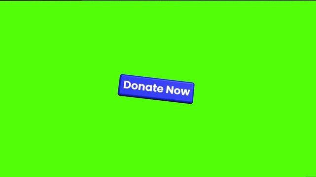 Donate Now: A simple yet powerful visual cue, a vibrant blue button boldly displaying Donate Now, set against a clean green background, instantly communicates the call to action for contribution.