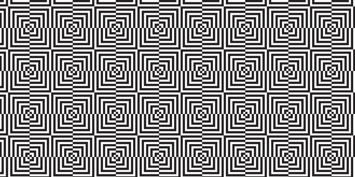 seamless geometric pattern, square op art seamlees pattern