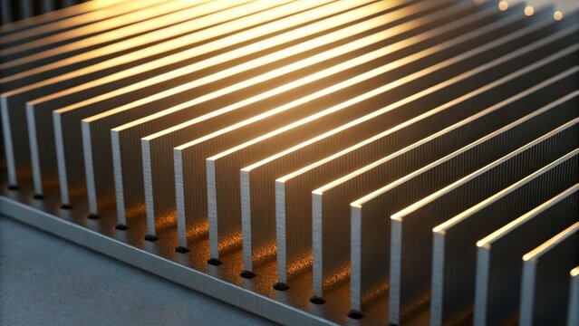 Detailed Heat Sink Design with Light Rays and Fins Technology