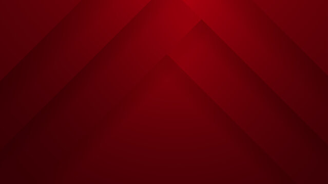 Sophisticated deep red abstract background featuring sharp geometric layered shapes and premium gradient shadows for elegant corporate or tech designs