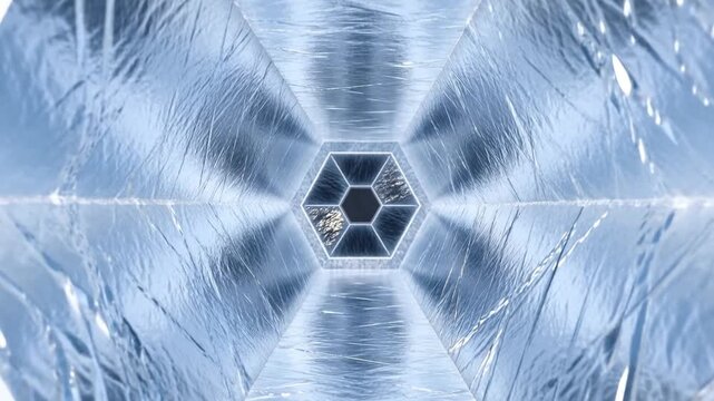 Cooling technology background of dark vapor turning into solid ice.