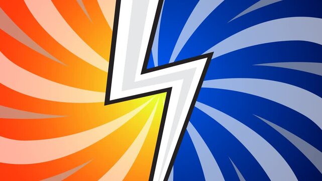 VS Versus Comic Book Cartoon Animation