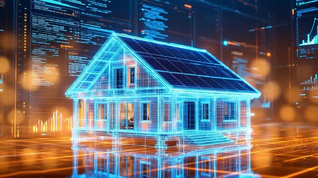 Premium Futuristic house with solar panels for Contemporary Lifestyle and Visual Storytelling