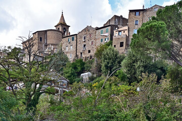 Fototapeta premium Capranica sulla Via Francigena, Tuscia, Lazio, Italia