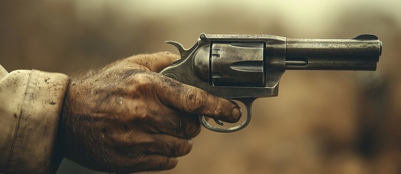  Illustration on the theme of the Wild West, cowboys, and crime.	
