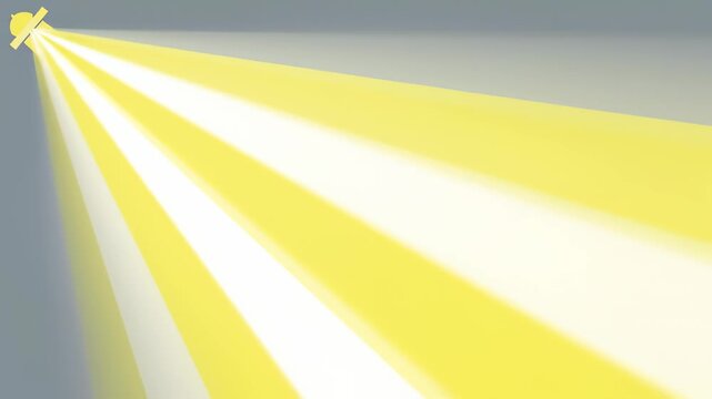 Bright Spotlight Beam Illuminating a Dark Background.