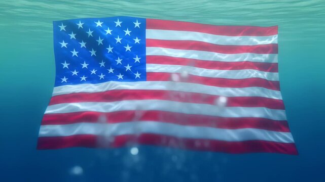 Creative American Flag Background with Artistic Design and Dynamic Wave Effect for Independence Celebrations