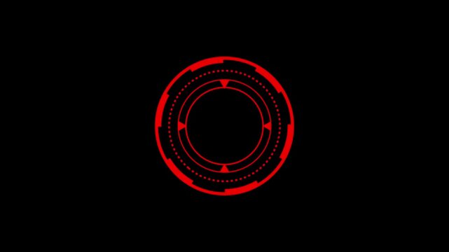 Science Futuristic Loading Circle Ring 4k video
