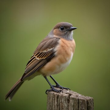 The photograph shows a bird that appears to be an African stonechat