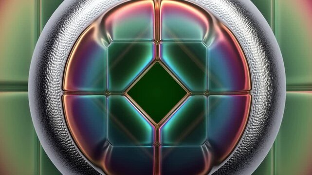 Fly insect compound eye macro showing lens turn to iridescent green.