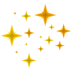 Obraz premium Golden Sparkle Illustration