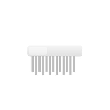Hair Comb Fine Tooth Classic Vector Icon