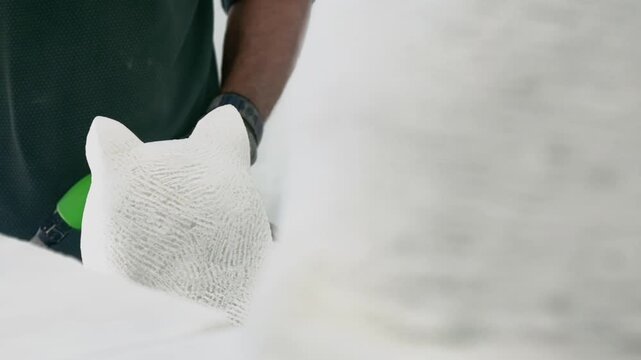 Marble Statue Shaping by Skilled Artisan