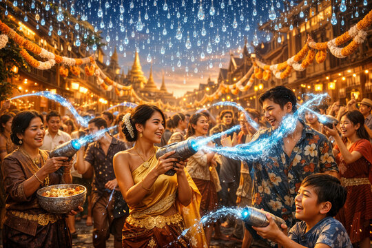 Digital Songkran AR water festival Thai New Year 2026 celebration reimagined sustainable water conservation cultural innovation augmented reality