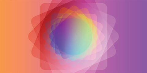 Obraz premium Abstract Colorful Gradient Background with Geometric Shapes.