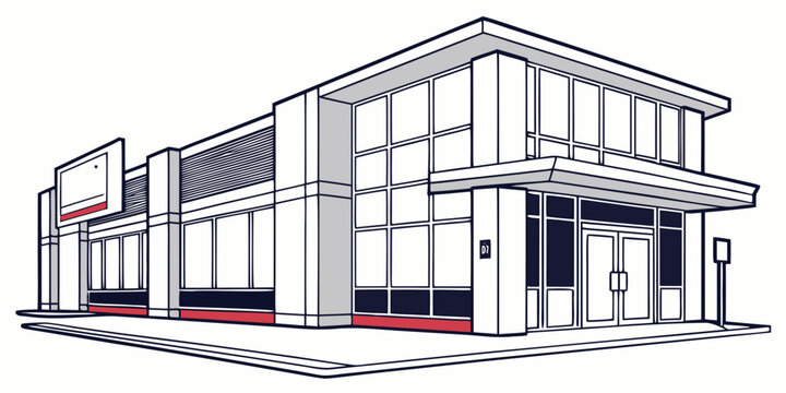 Historic two-story brick building with large windows and architectural details