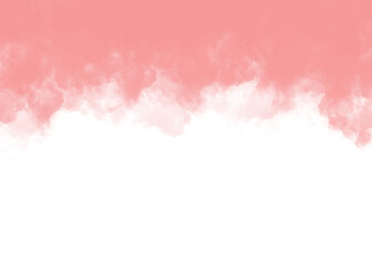 Obraz premium Soft pink watercolour cloud and smoke texture png file type.