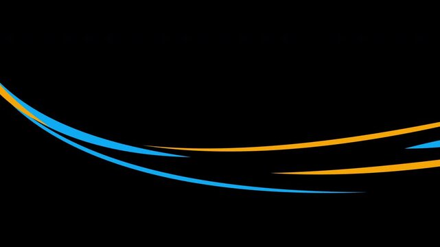 High-quality motion graphics featuring elegant shape swoosh waves and swirling fluid trails in a seamless loop