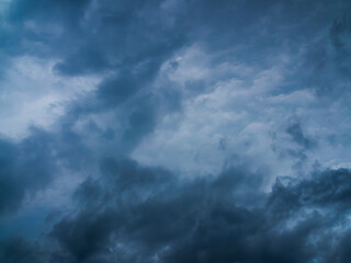 Fototapeta premium Cloud storm sky dark rain lightning thunder stormy typhoon nature light scene rainy atmosphere damage effect carbon dioxide dust air pollution 2.5 Pm, texture nature windstorm weather skyscape.