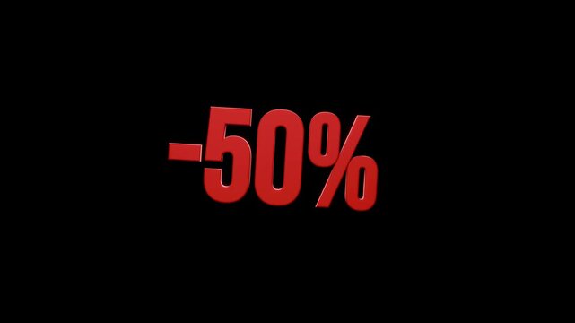 Limited time offer with 50 percent discount on select items in store during the sale event