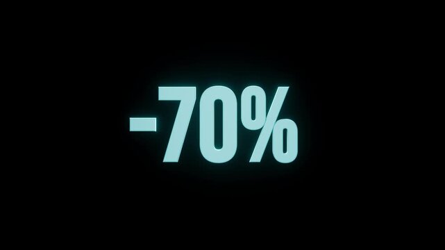 Company offers discount of 70 percent on selected items during sale event in October